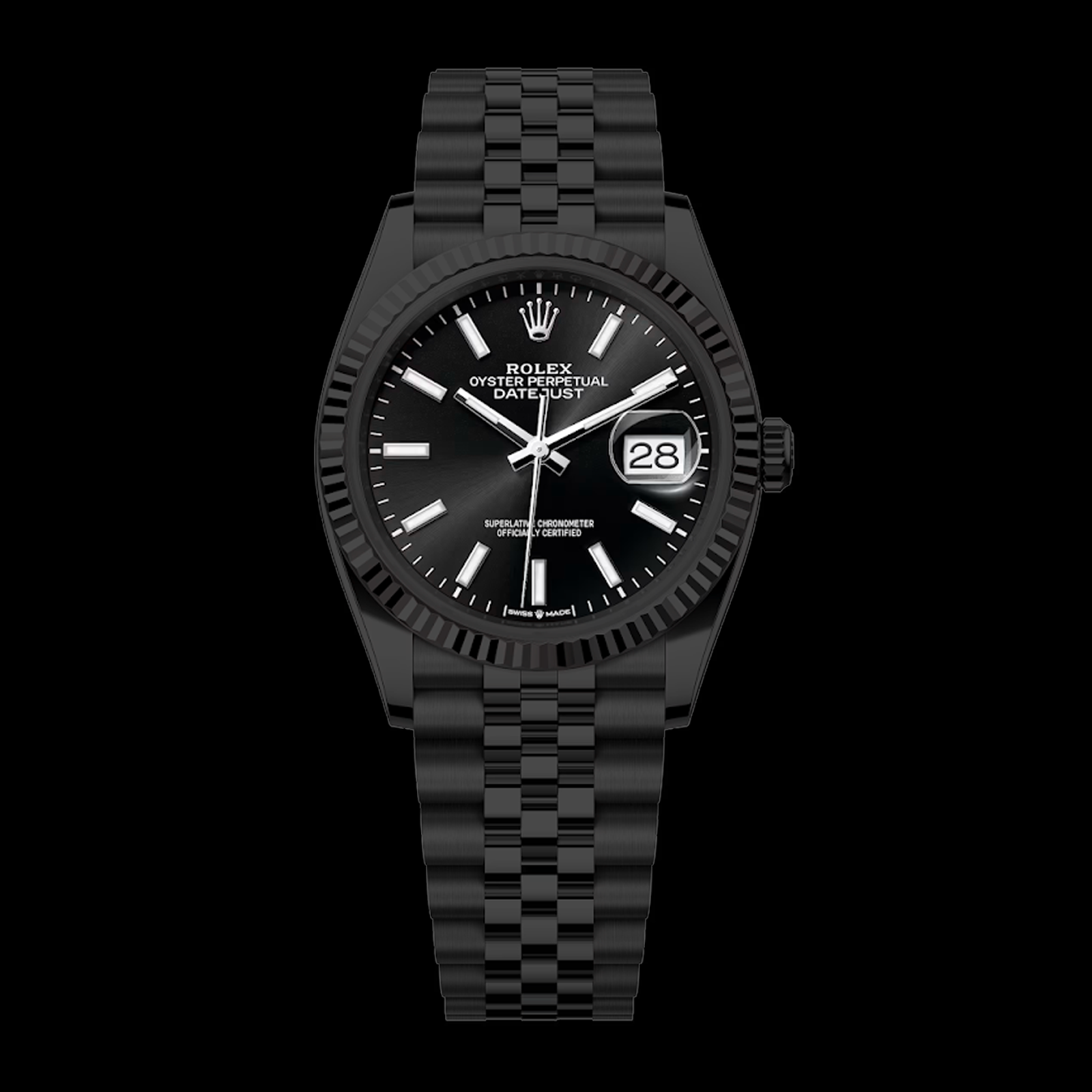 Rolex Datejust 36 Jubilee — blackened
