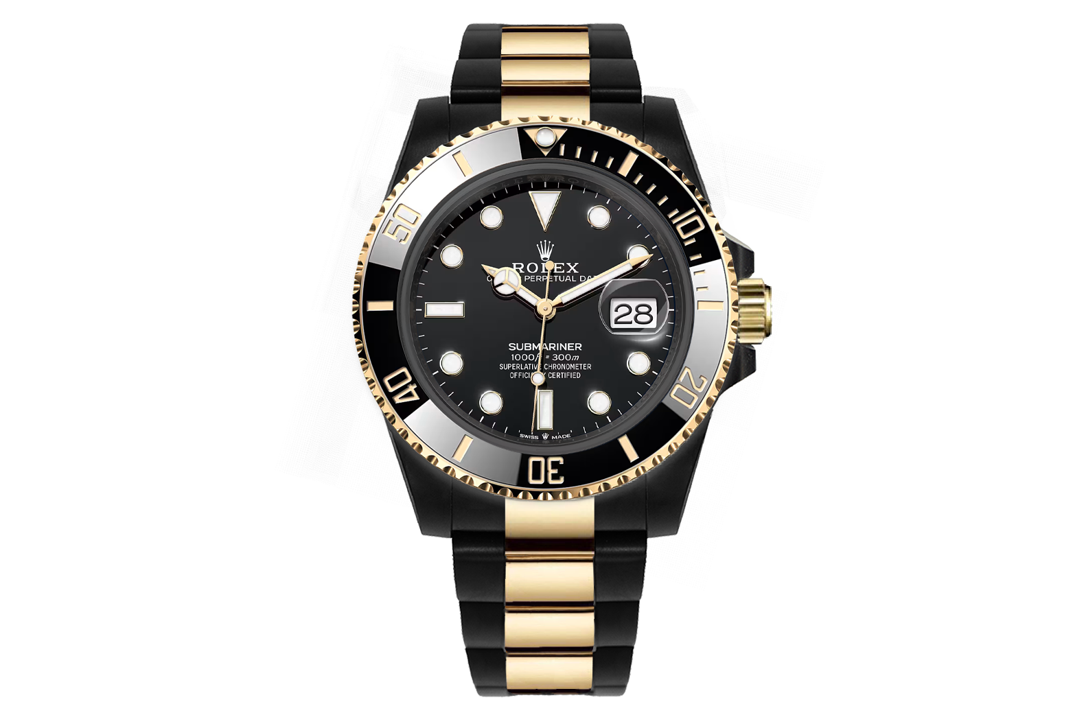 Rolex Submariner Acciaio Oro — blackened