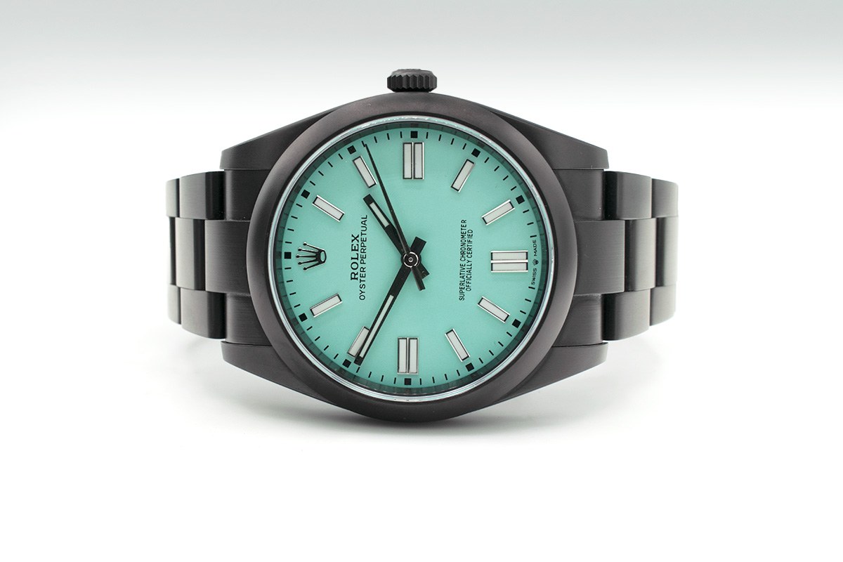 Rolex Oyster Perpetual 41 Turchese — dettaglio