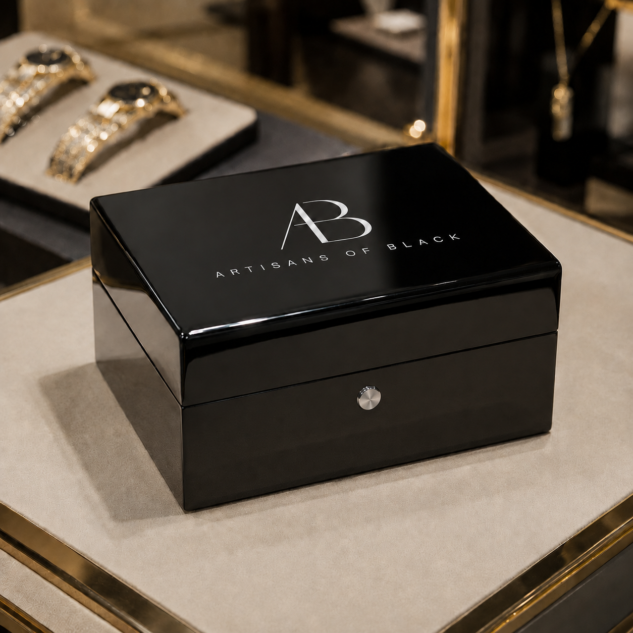 A blackened timepiece covered by the Artisans of Black Warranty