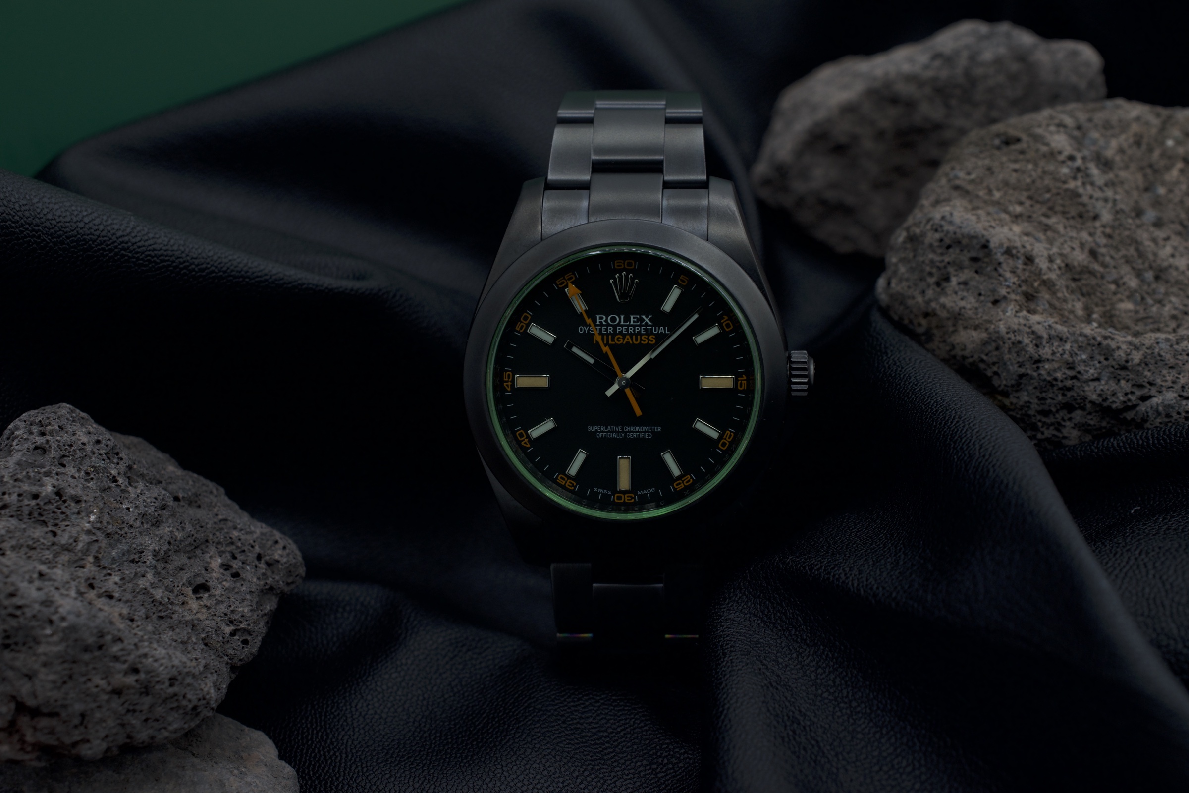 Rolex Milgauss GV Nero — dettaglio