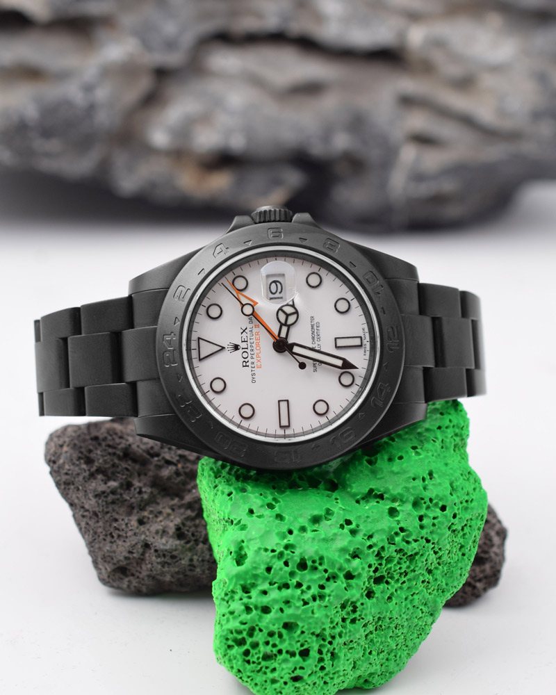 Rolex Explorer II Ghiera Nera — profilo