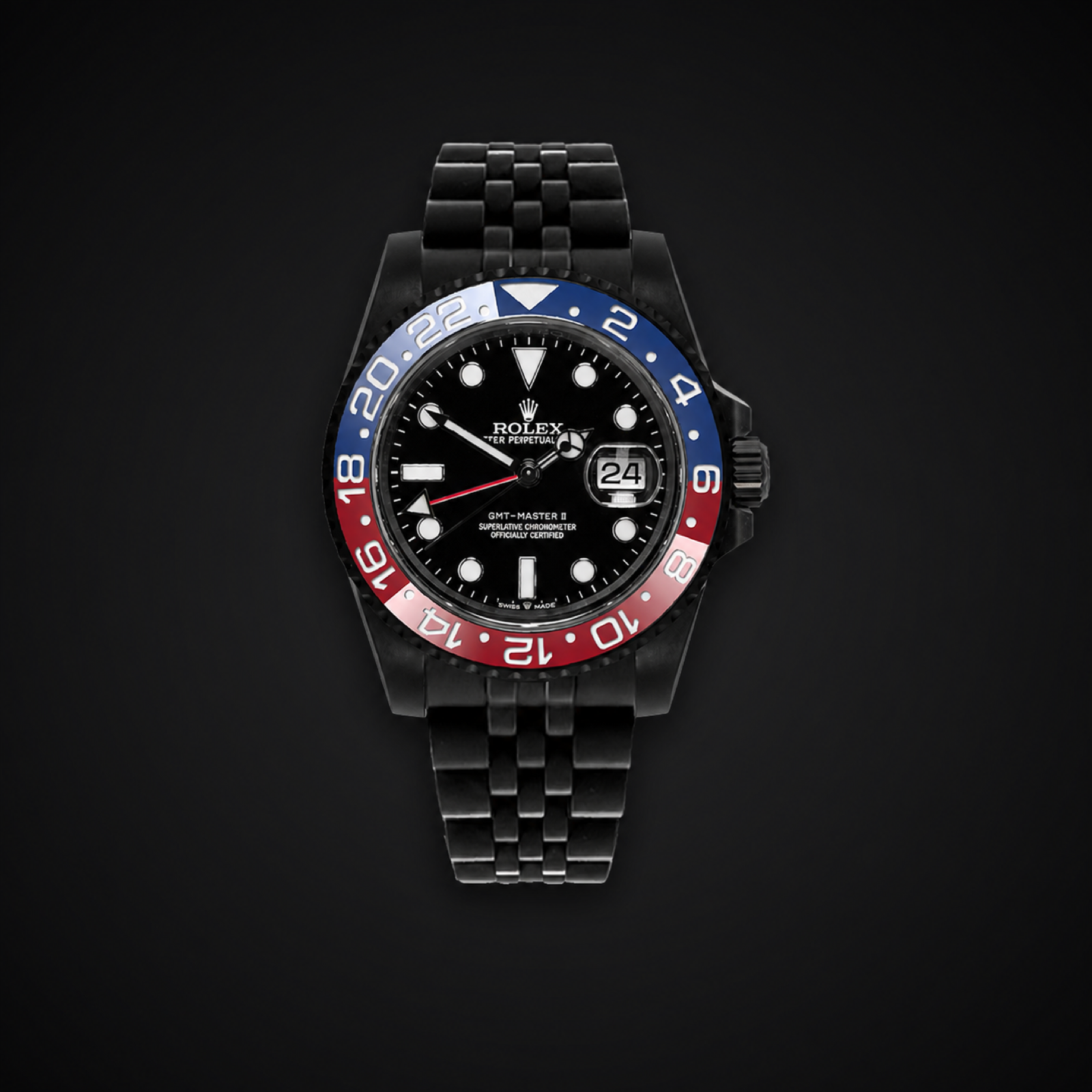 Rolex GMT-Master II 126710BLRO Jubilee — blackened
