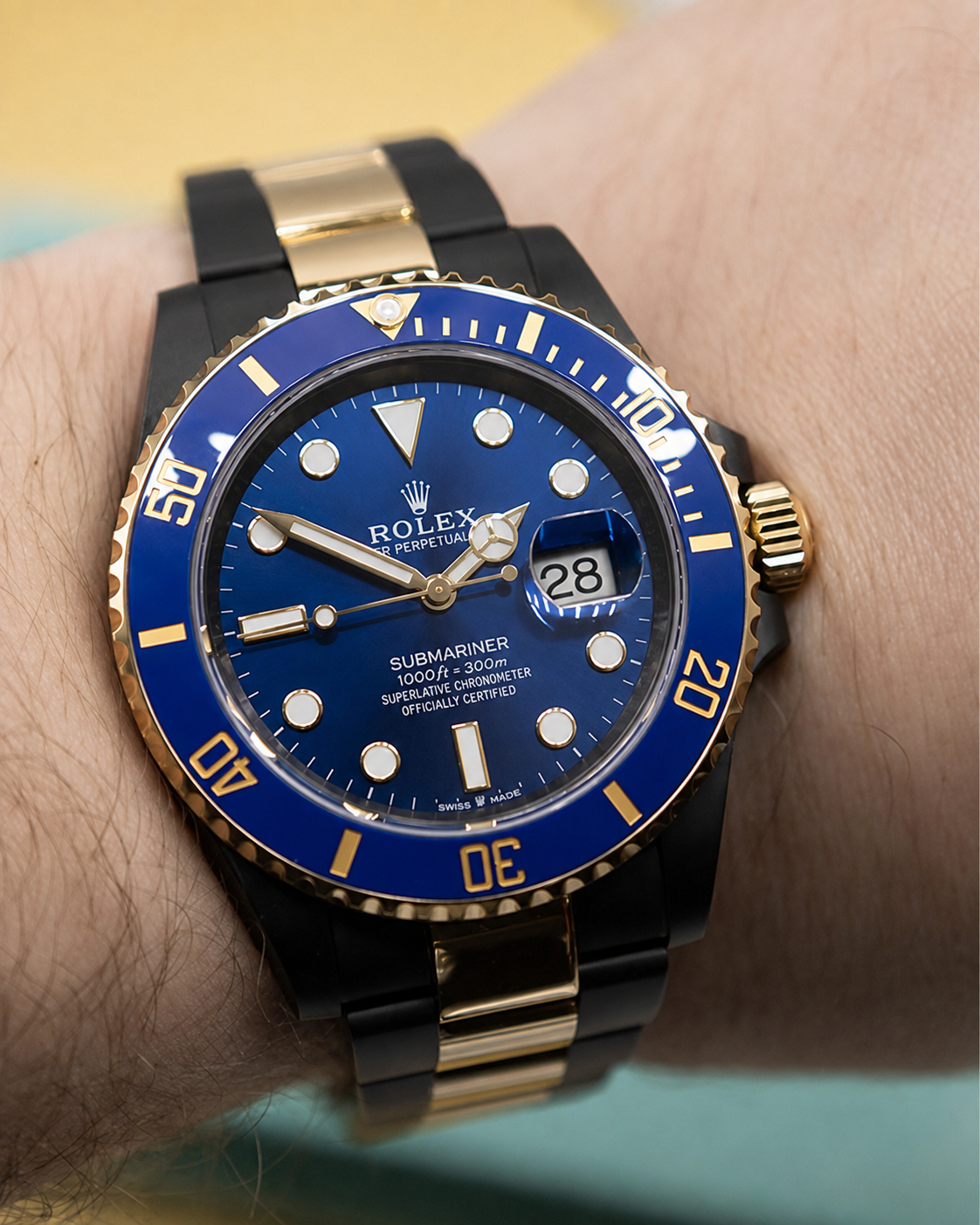 Rolex Submariner Acciaio Oro Blu