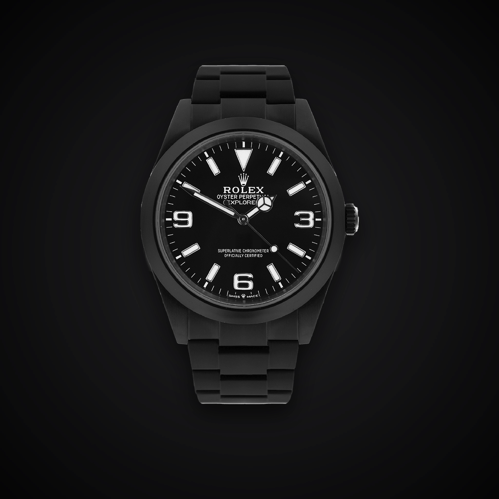 Rolex Explorer 224270 — blackened