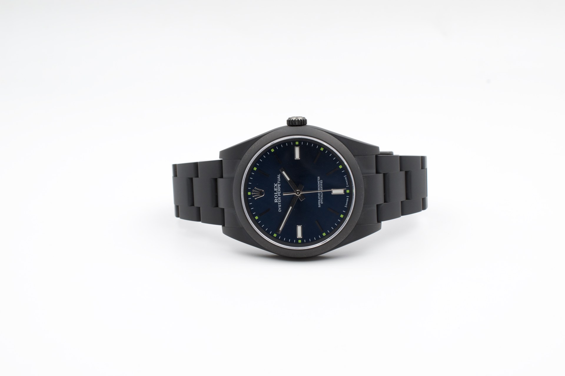 Rolex Oyster Perpetual 39 Blu — dettaglio