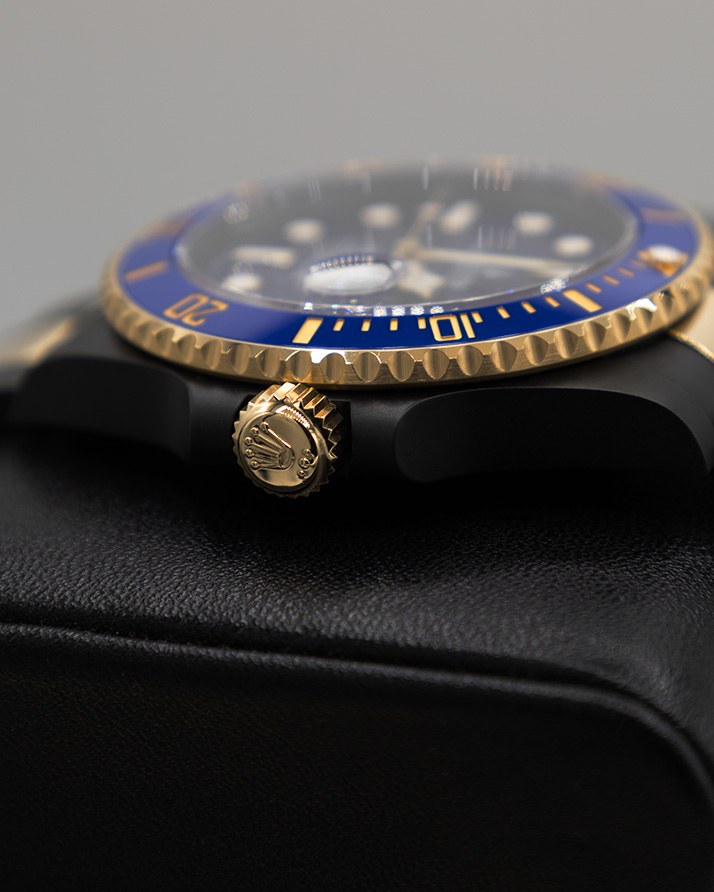 Rolex Submariner Acciaio Oro Blu — dettaglio