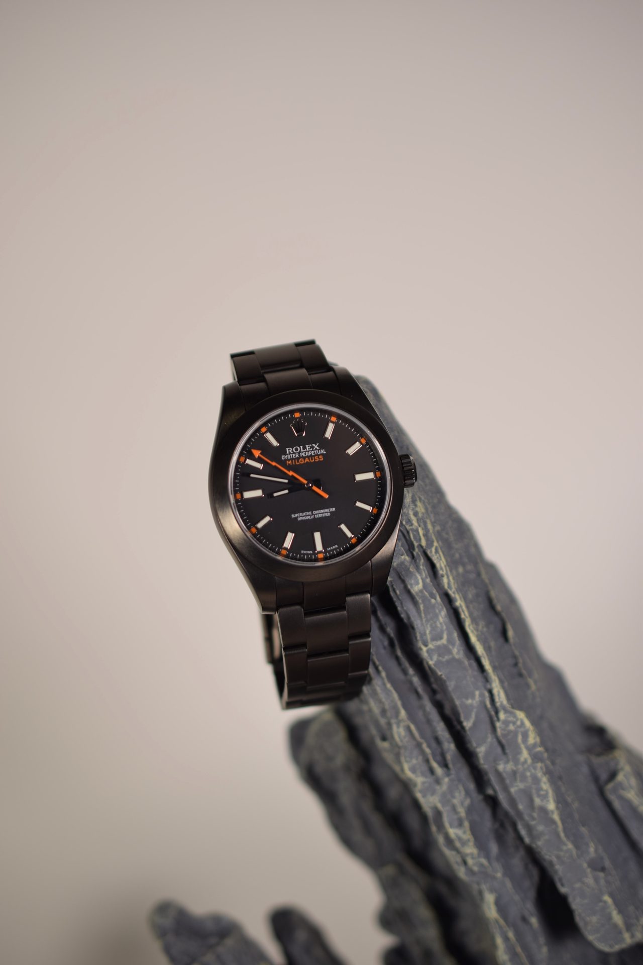 Rolex Milgauss Quadrante Nero — dettaglio