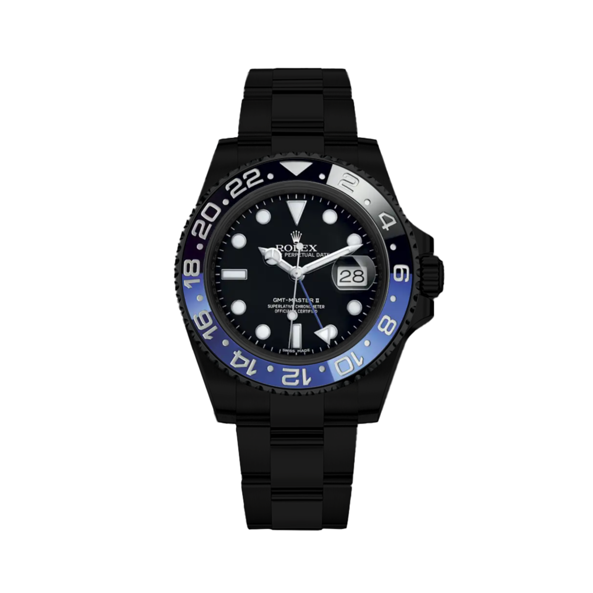 Rolex GMT-Master II Batman — blackened