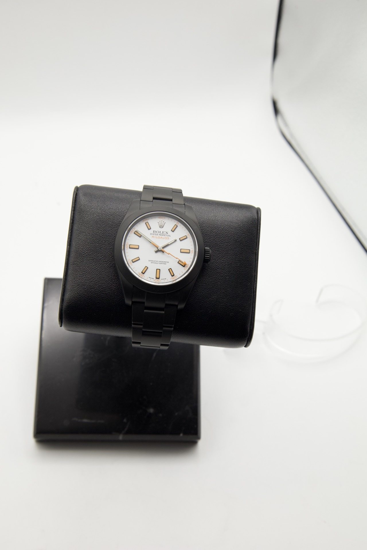Rolex Milgauss Quadrante Bianco — dettaglio