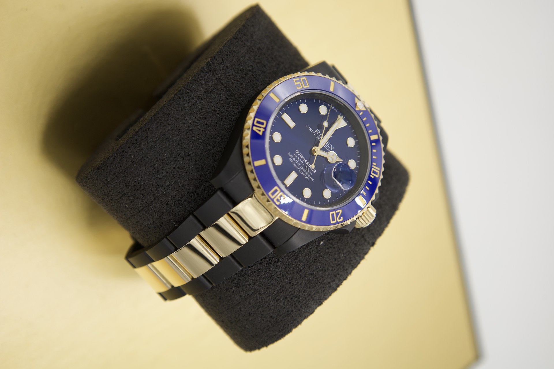 Rolex Submariner Acciaio Oro Blu — dettaglio