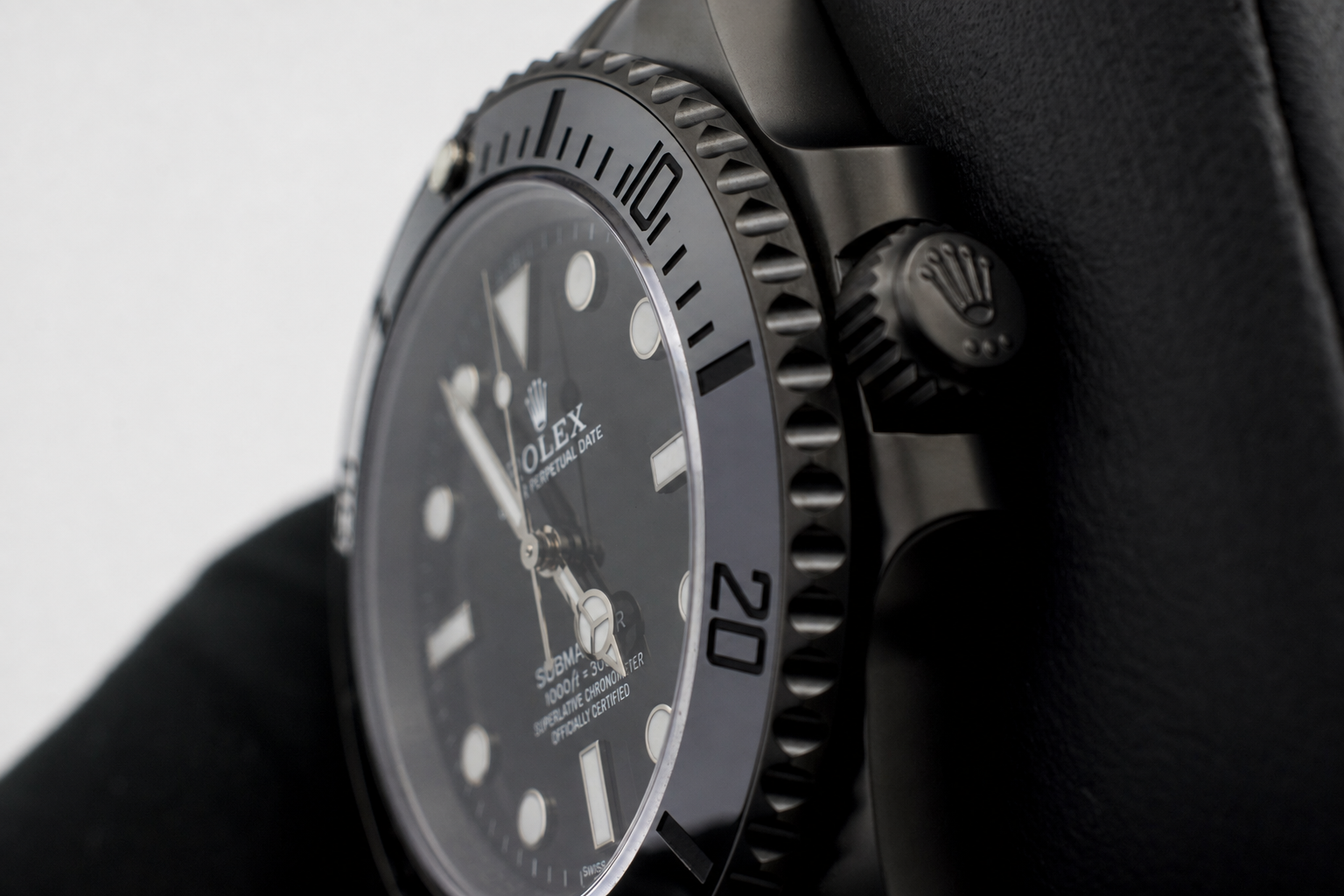 Rolex Submariner Nero Integrale Senza Data