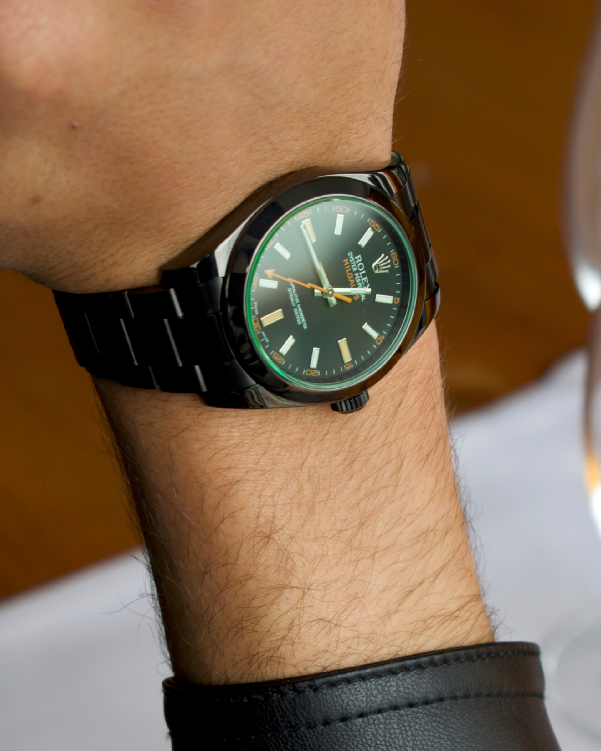 Rolex Milgauss GV Nero — dettaglio