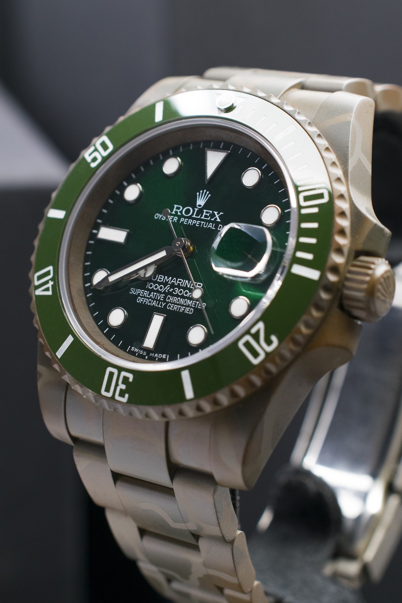 Rolex Submariner Hulk Camouflage — al polso