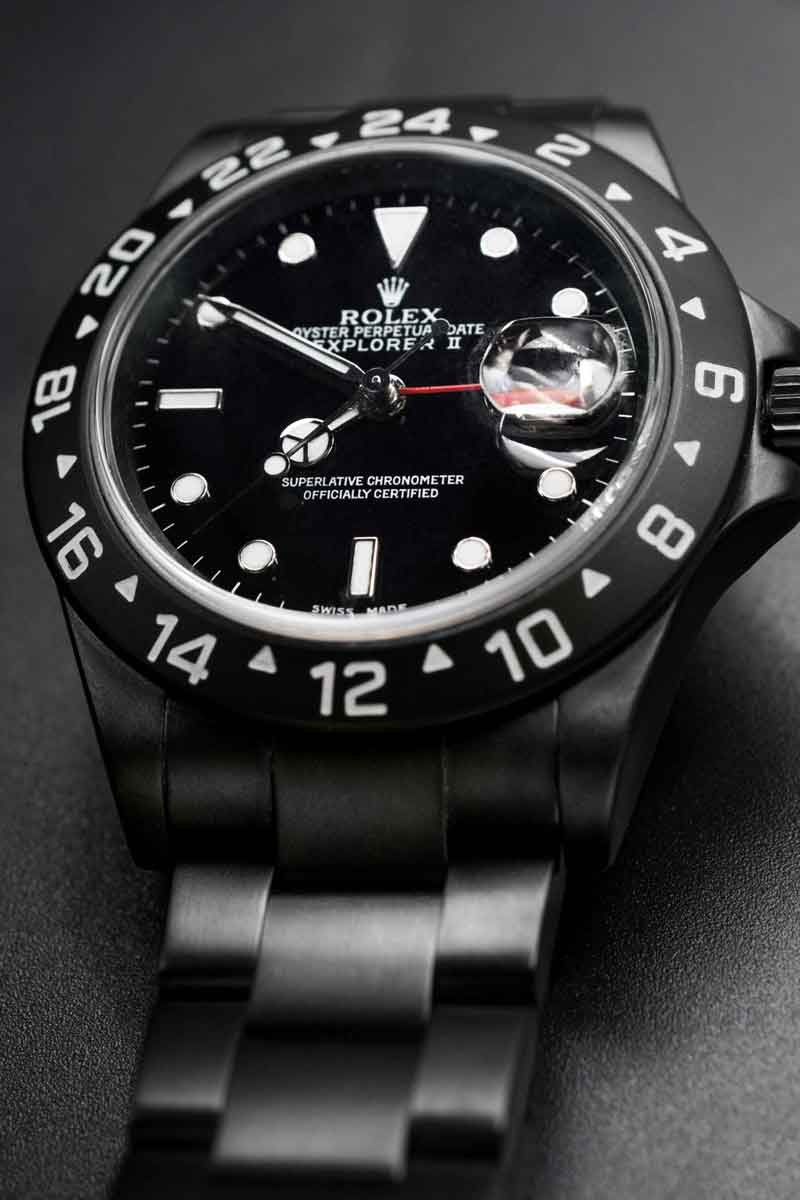 Rolex Explorer II Vintage Nero — bracciale
