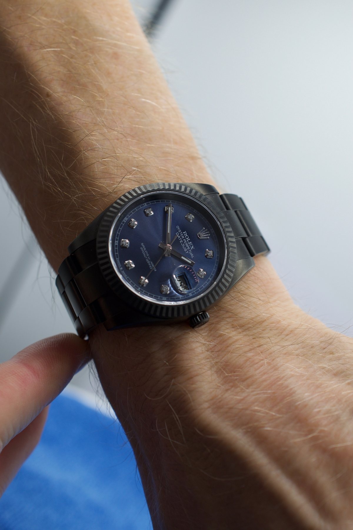 Rolex Datejust 41 Blu — bracciale