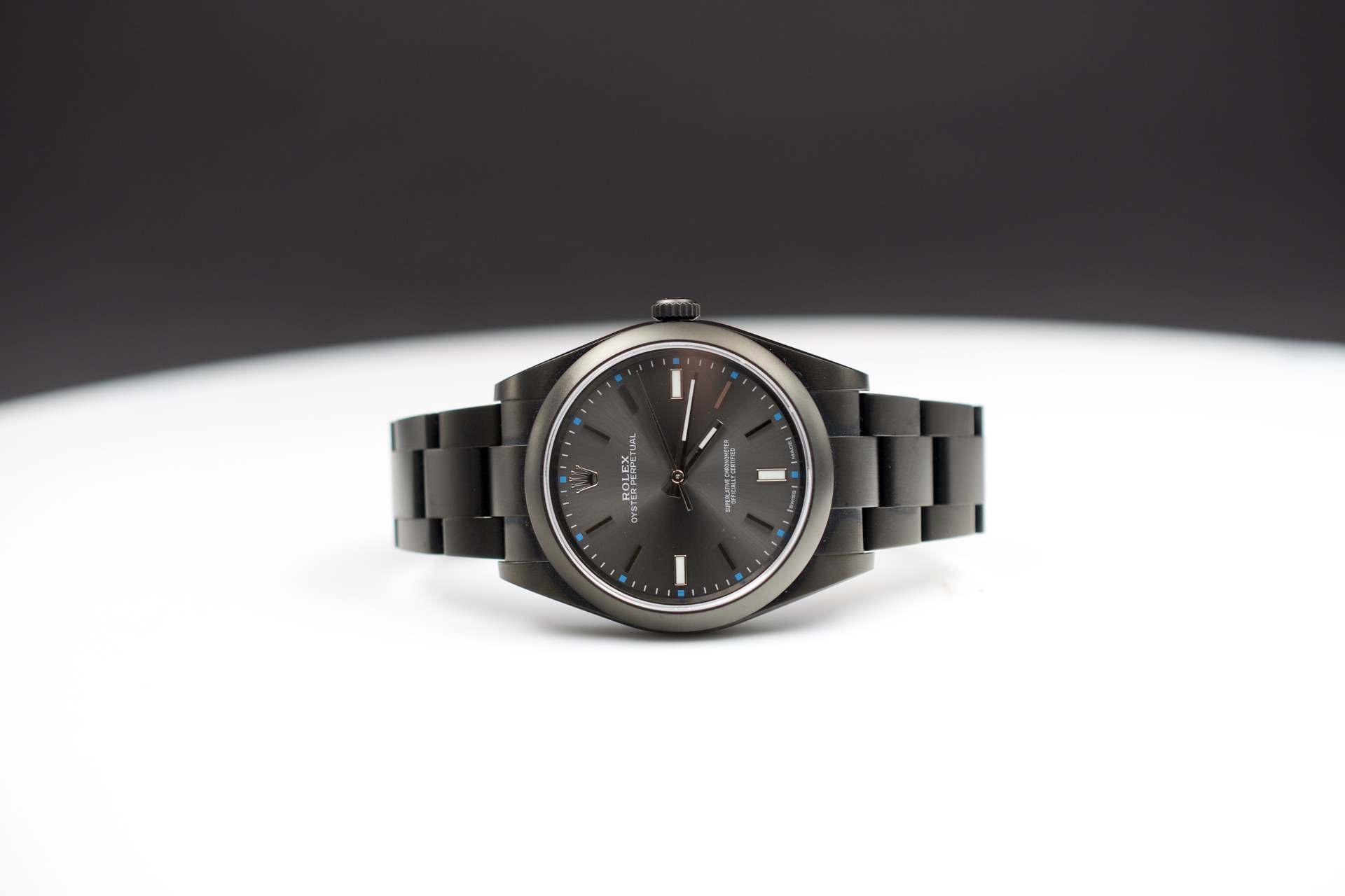 Rolex Oyster Perpetual 39 Grigio — dettaglio