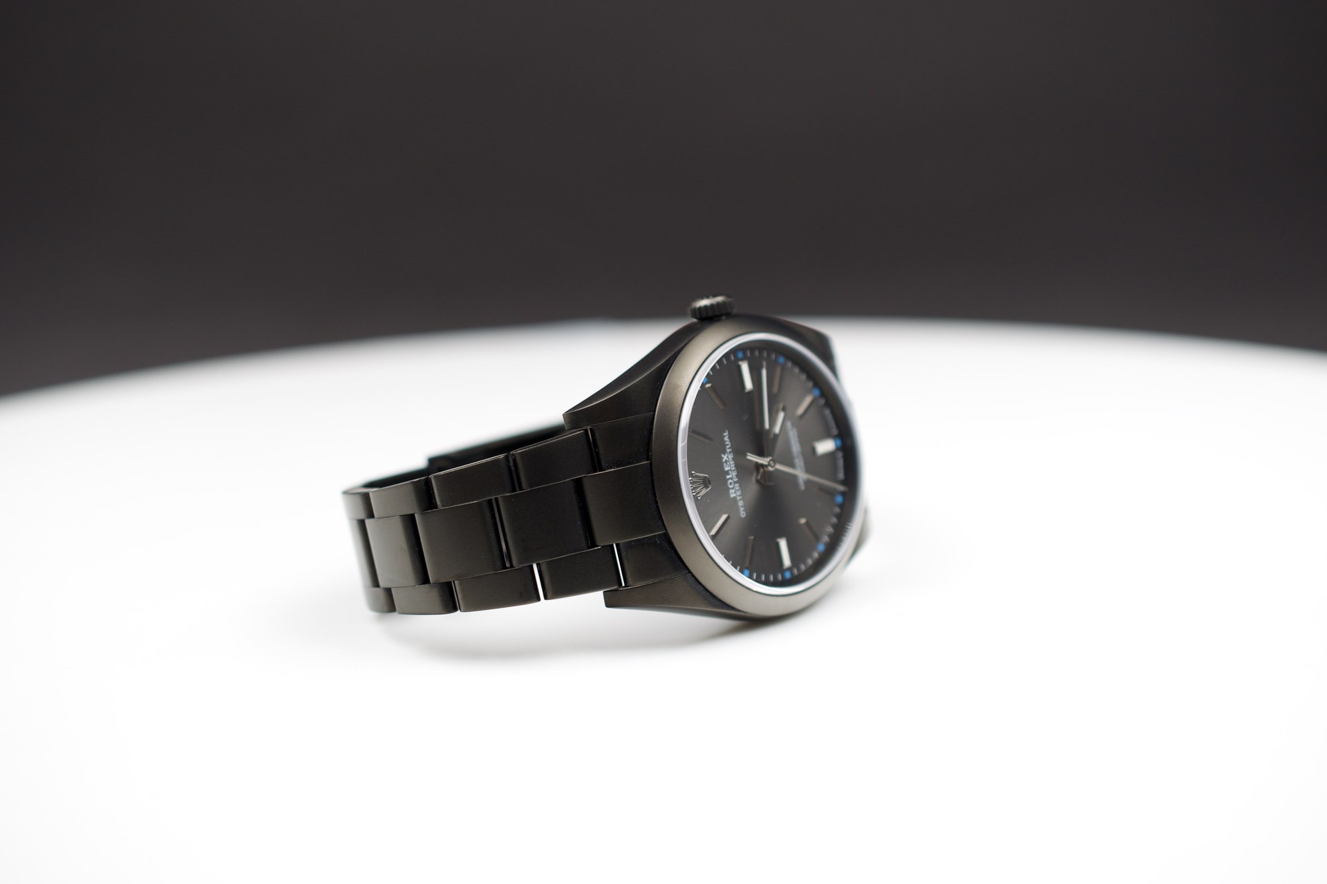 Rolex Oyster Perpetual 39 Grigio — dettaglio
