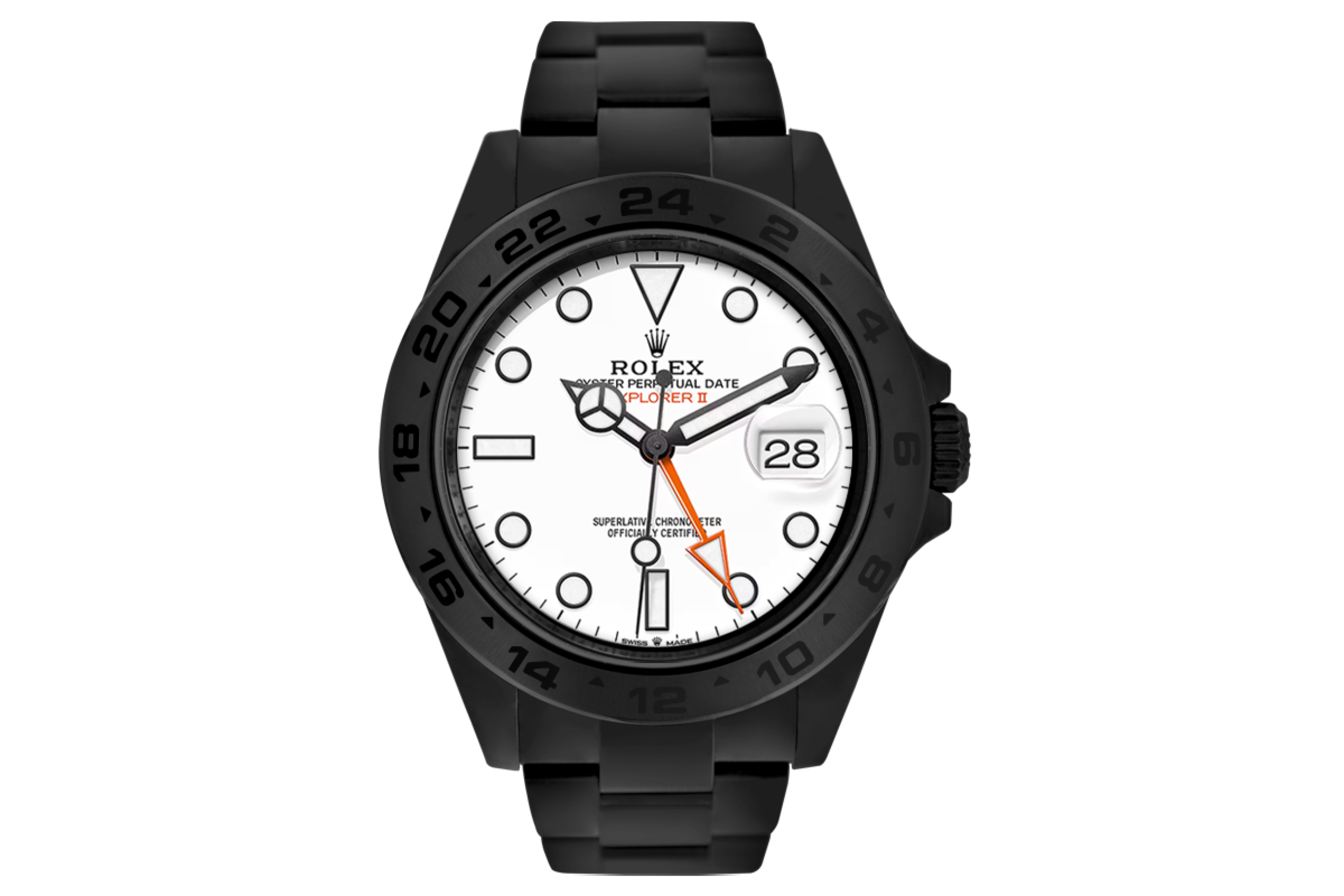 Rolex Explorer II Ghiera Nera — blackened