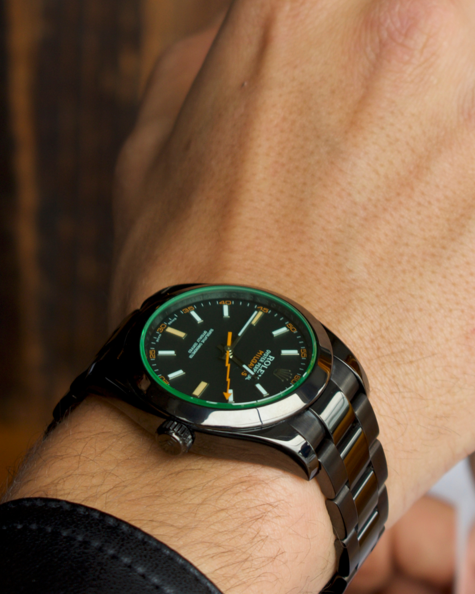 Rolex Milgauss GV Nero — dettaglio