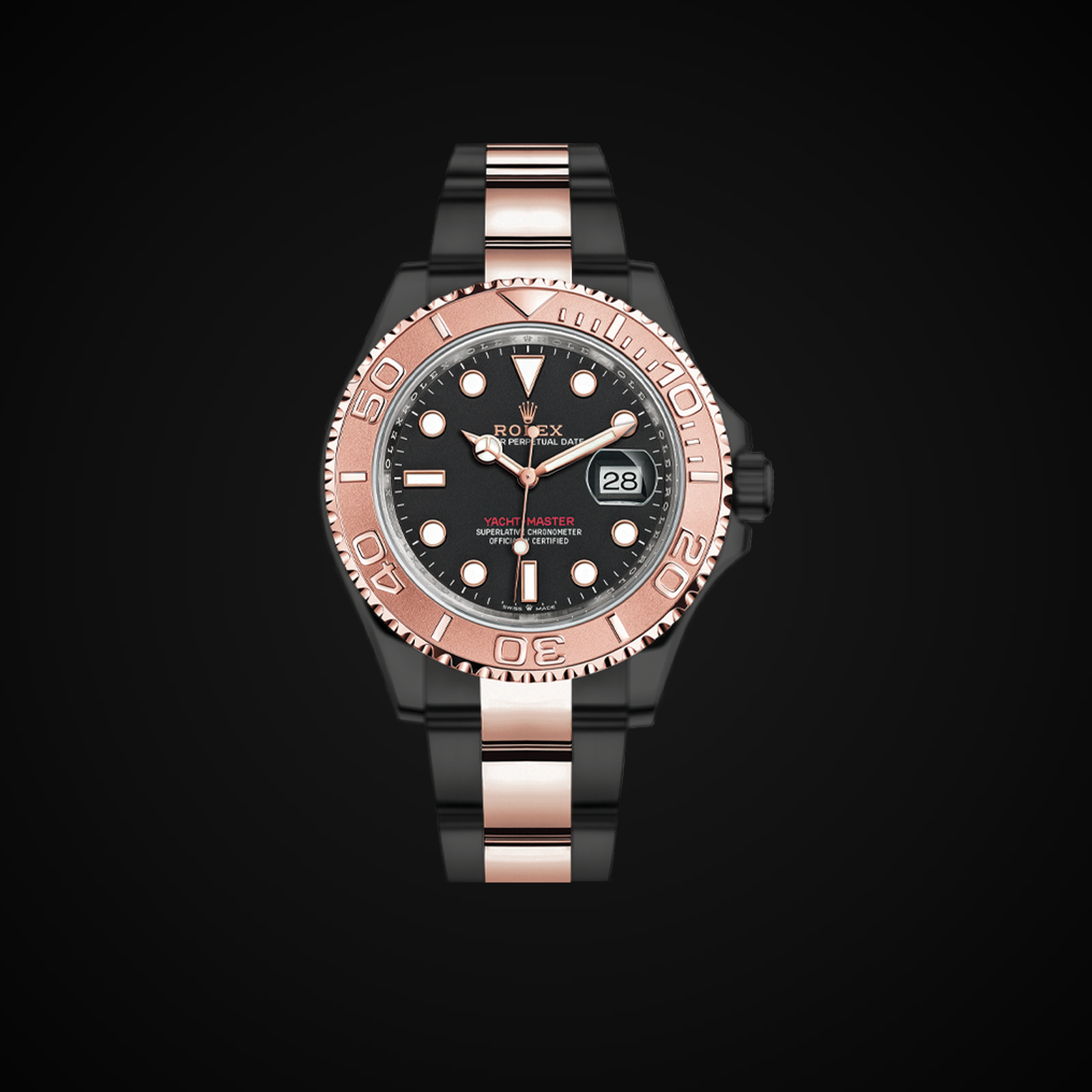 Rolex Yacht-Master 40 Everose — blackened