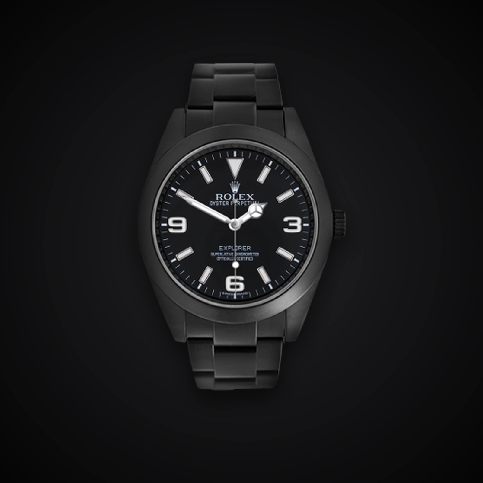 Rolex Explorer 214270 — blackened