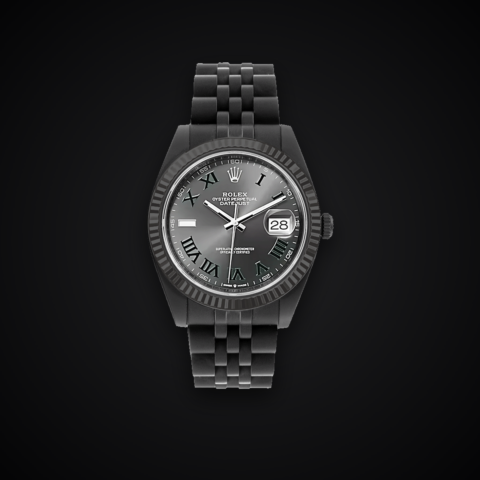 Rolex Datejust 41 126334 Jubilee — blackened