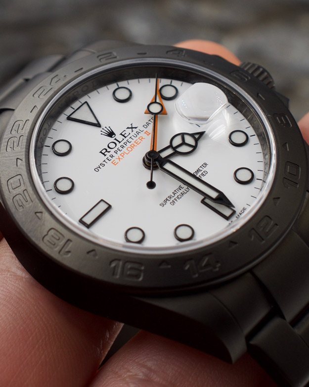 Rolex Explorer II Ghiera Nera — bracciale
