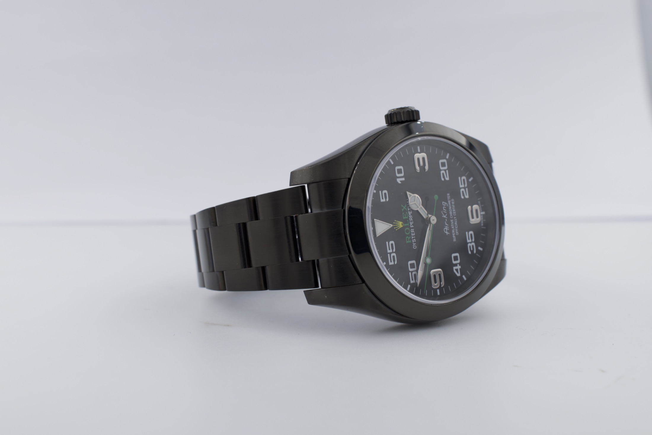 Rolex Air-King — profilo cassa