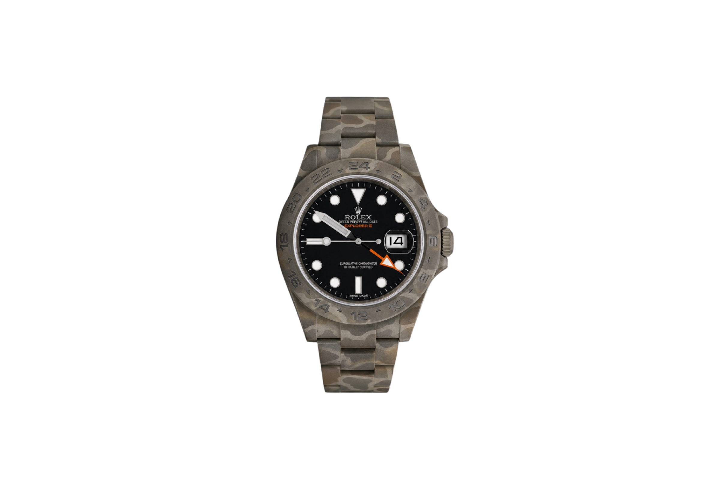 Rolex Explorer II Camouflage — blackened