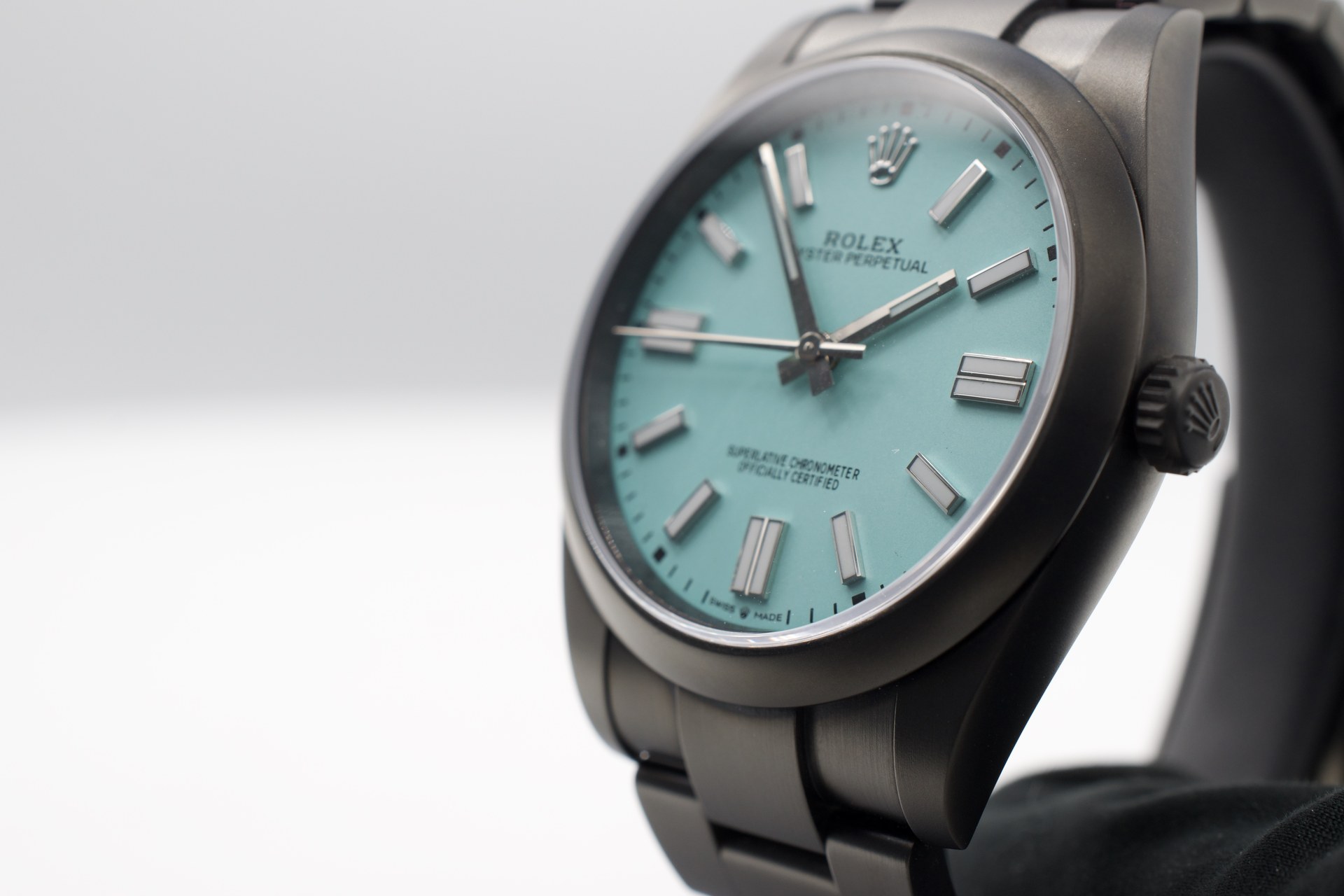 Rolex Oyster Perpetual 41 Turchese — al polso