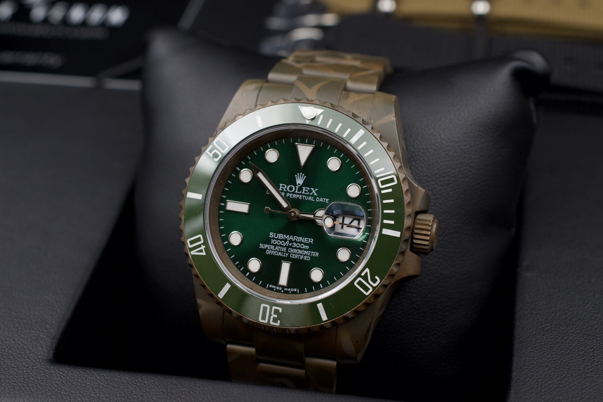 Rolex Submariner Hulk Camouflage — dettaglio