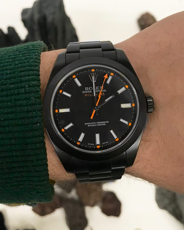 Rolex Milgauss Quadrante Nero — dettaglio