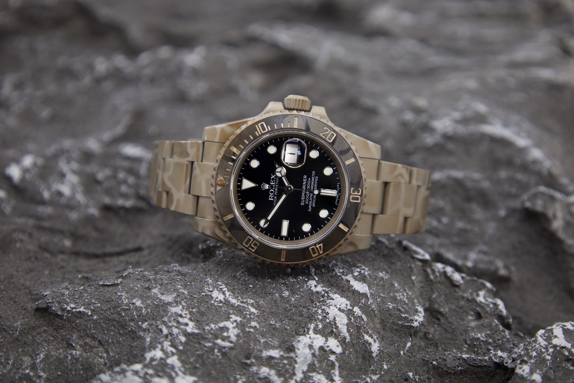 Rolex Submariner Camouflage — al polso