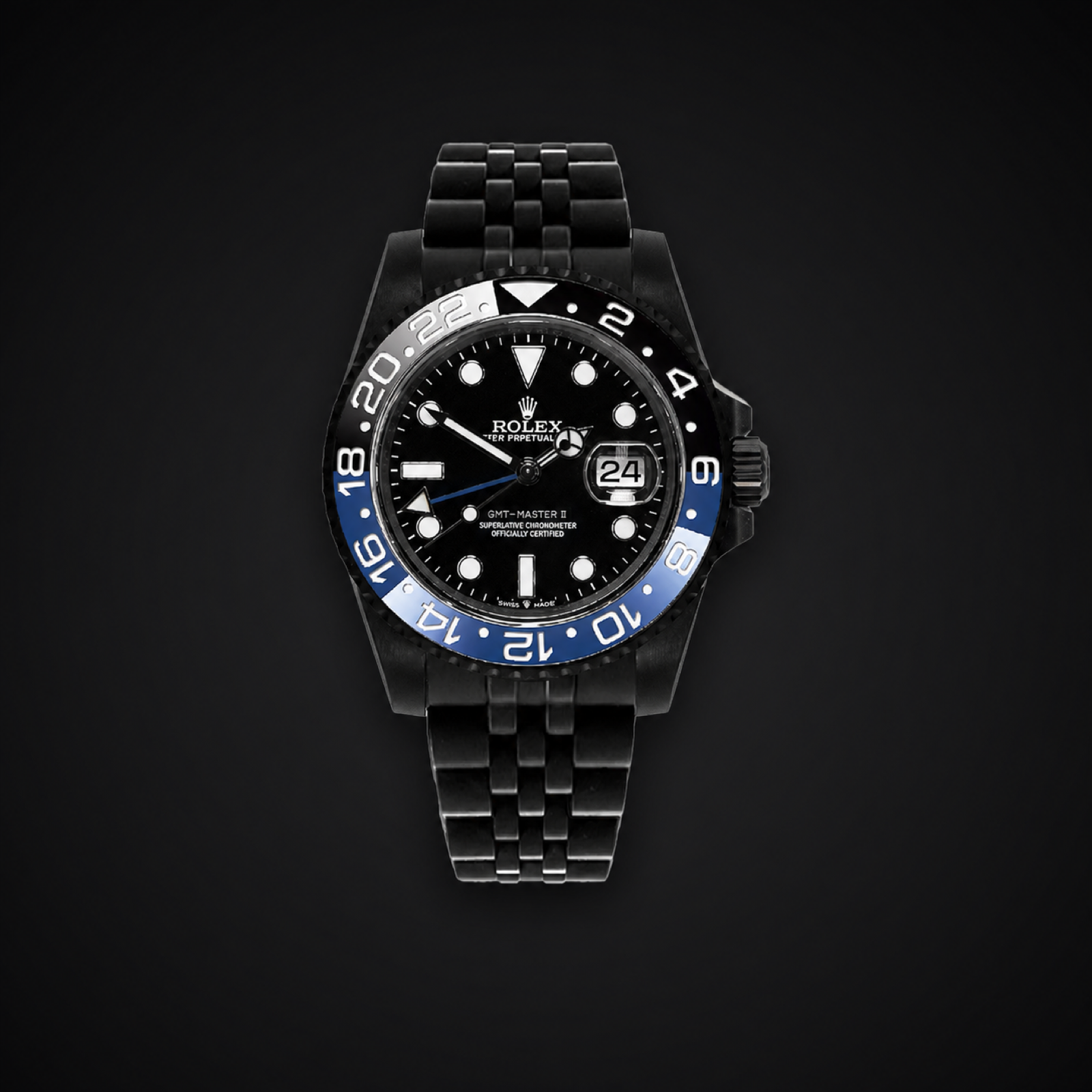 Rolex GMT-Master II 126710BLNR Jubilee — blackened