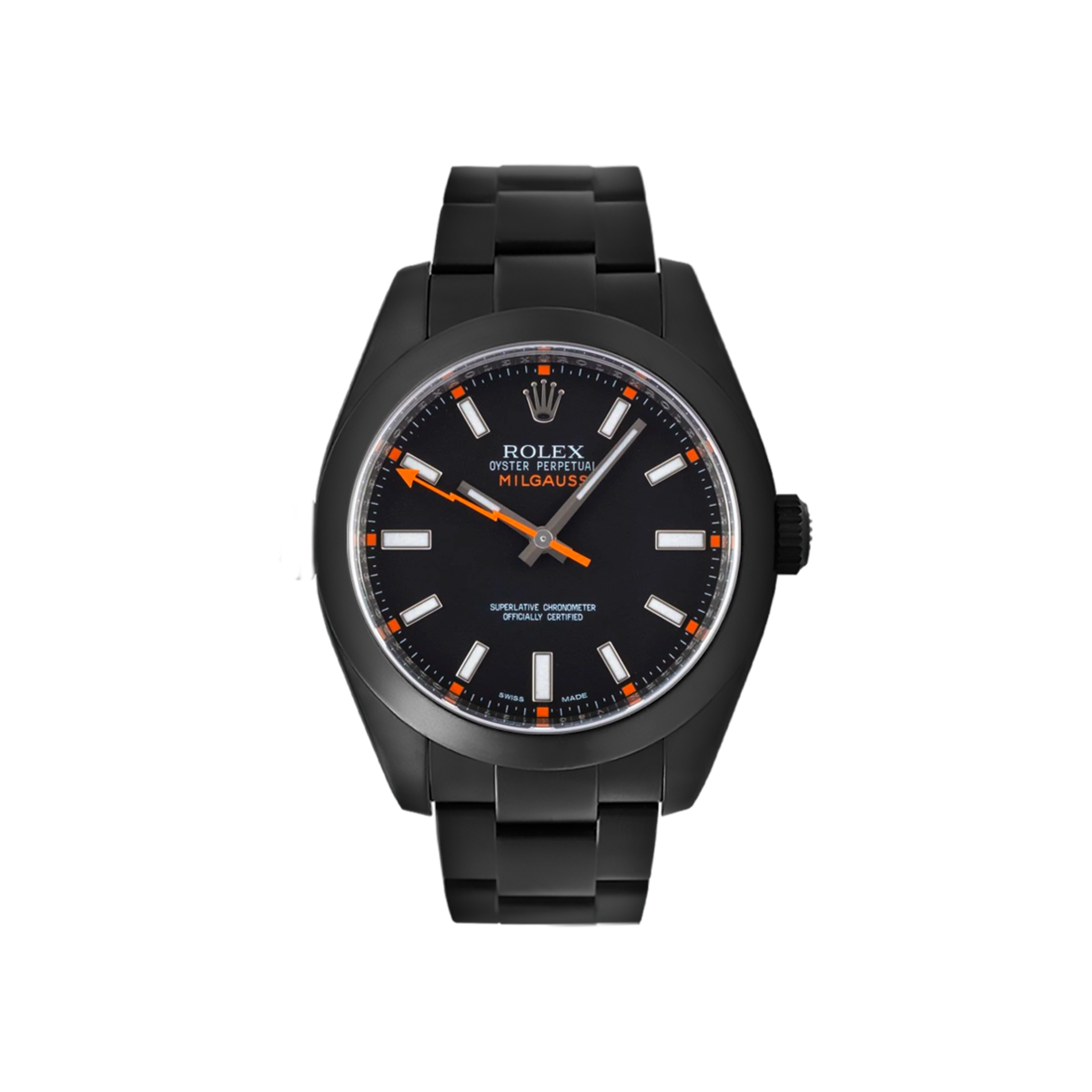 Rolex Milgauss Quadrante Nero — blackened