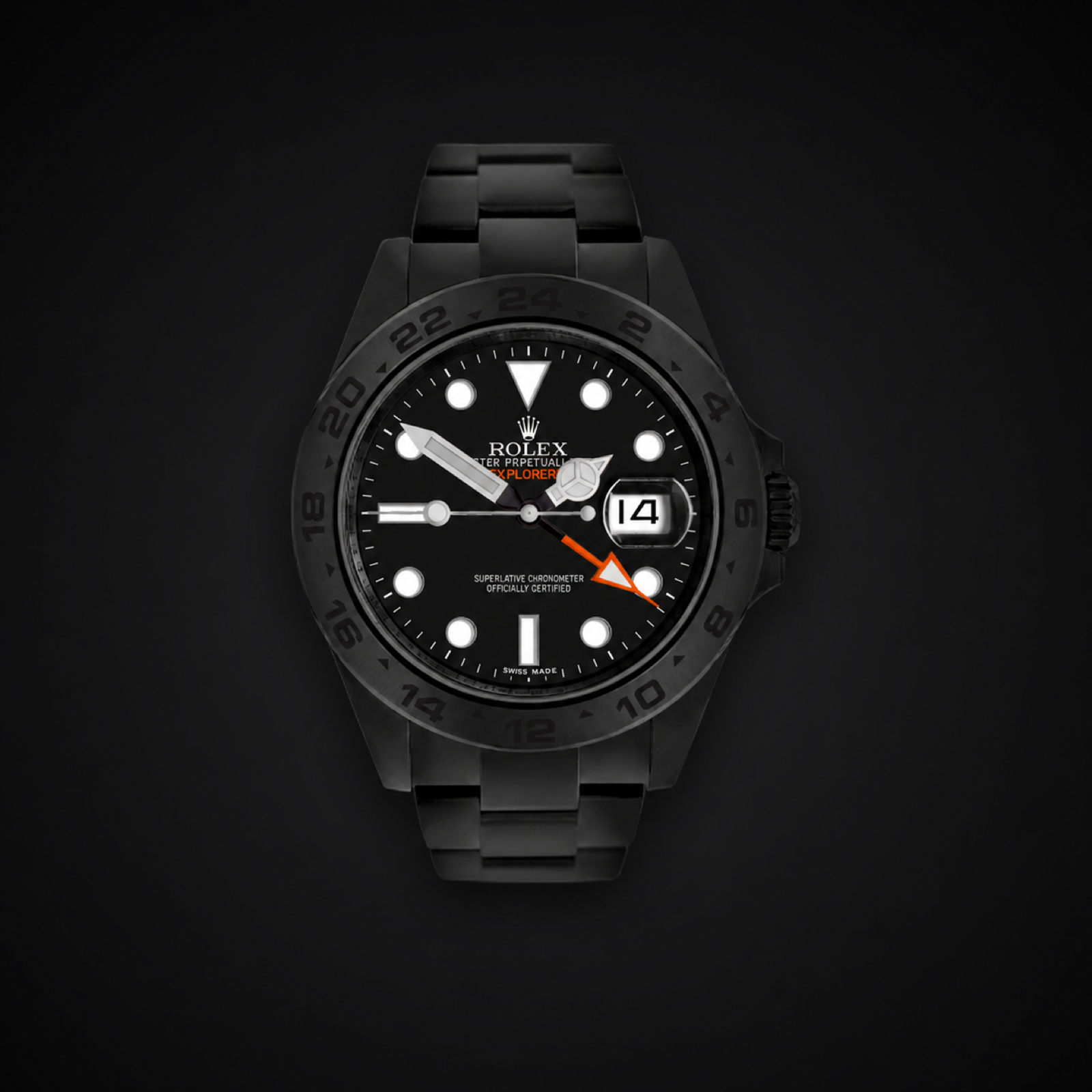 Rolex Explorer II Nero Classic — blackened