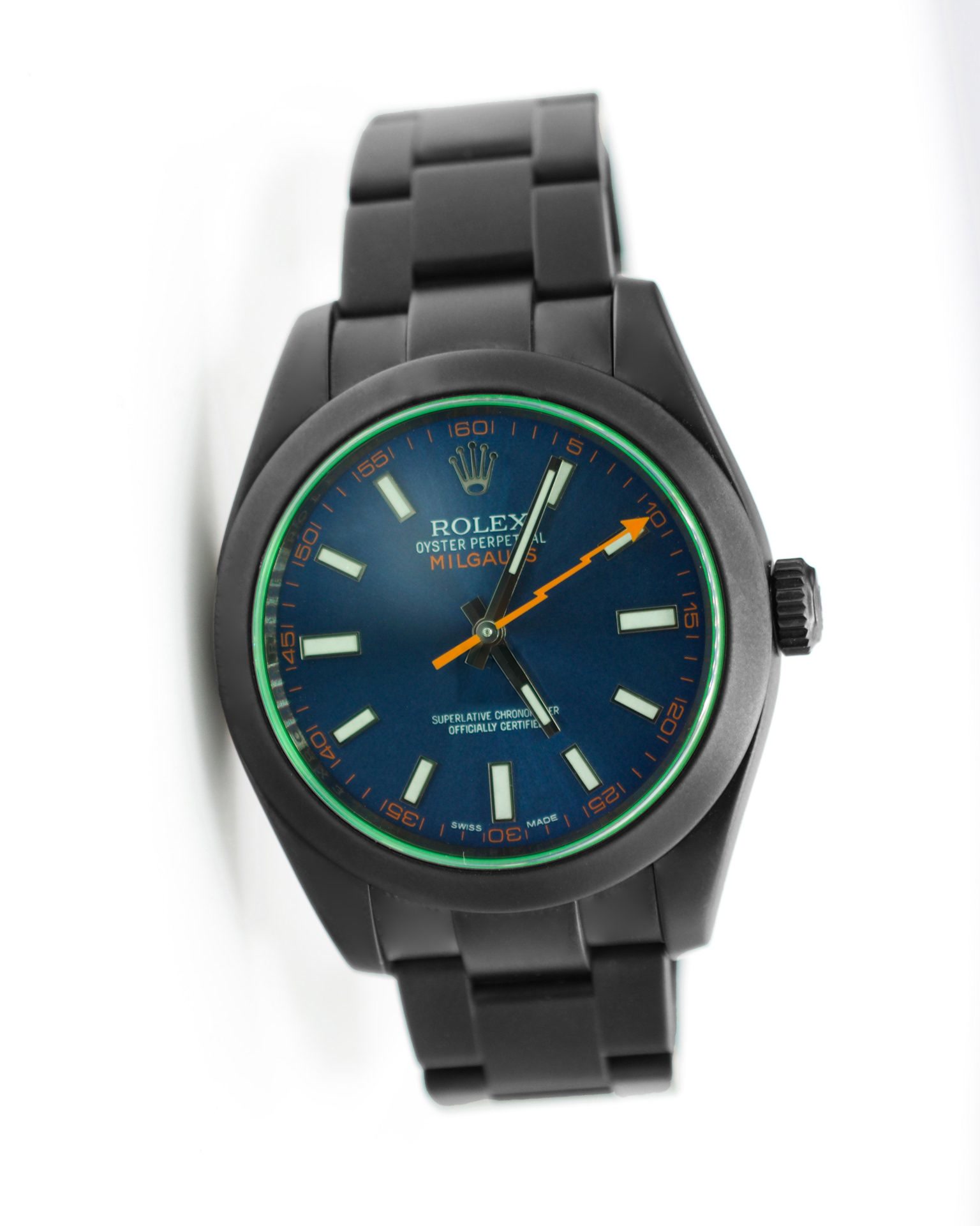 Rolex Milgauss GV Z-Blue — dettaglio