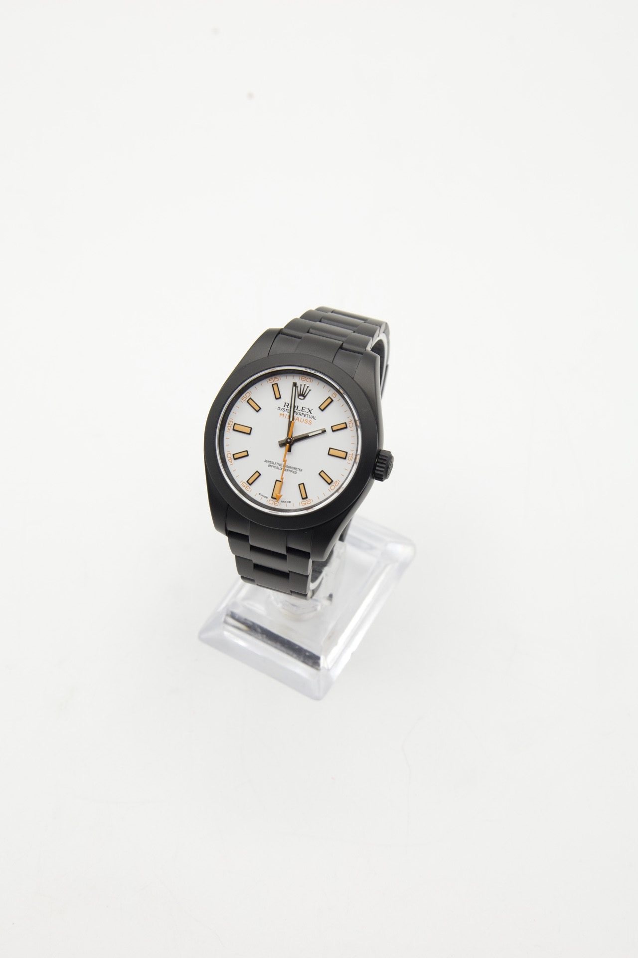 Rolex Milgauss Quadrante Bianco — dettaglio