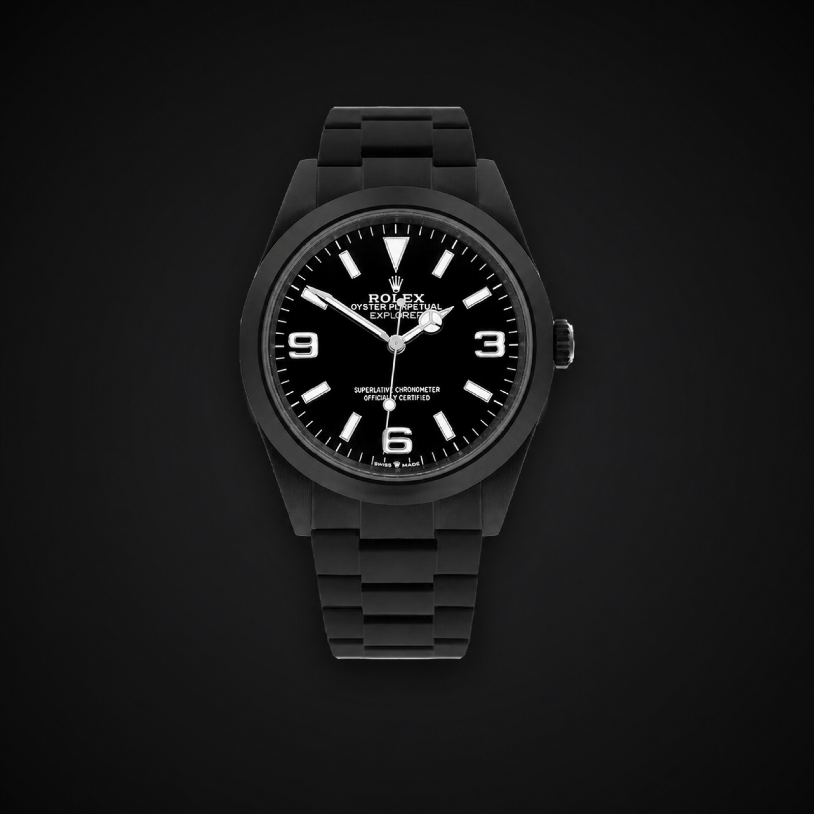 Rolex Explorer 124270 — blackened