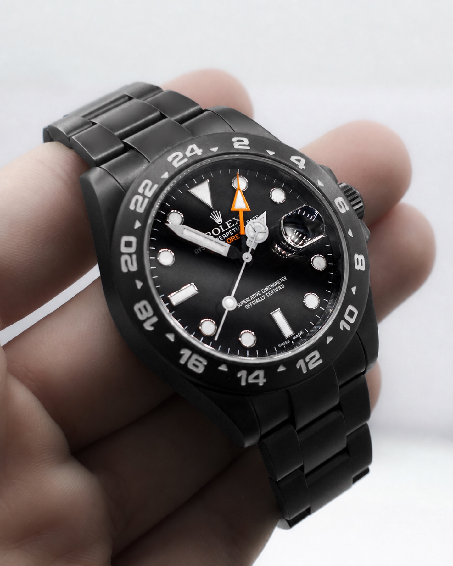 Rolex Explorer II Bianco e Nero — dettaglio