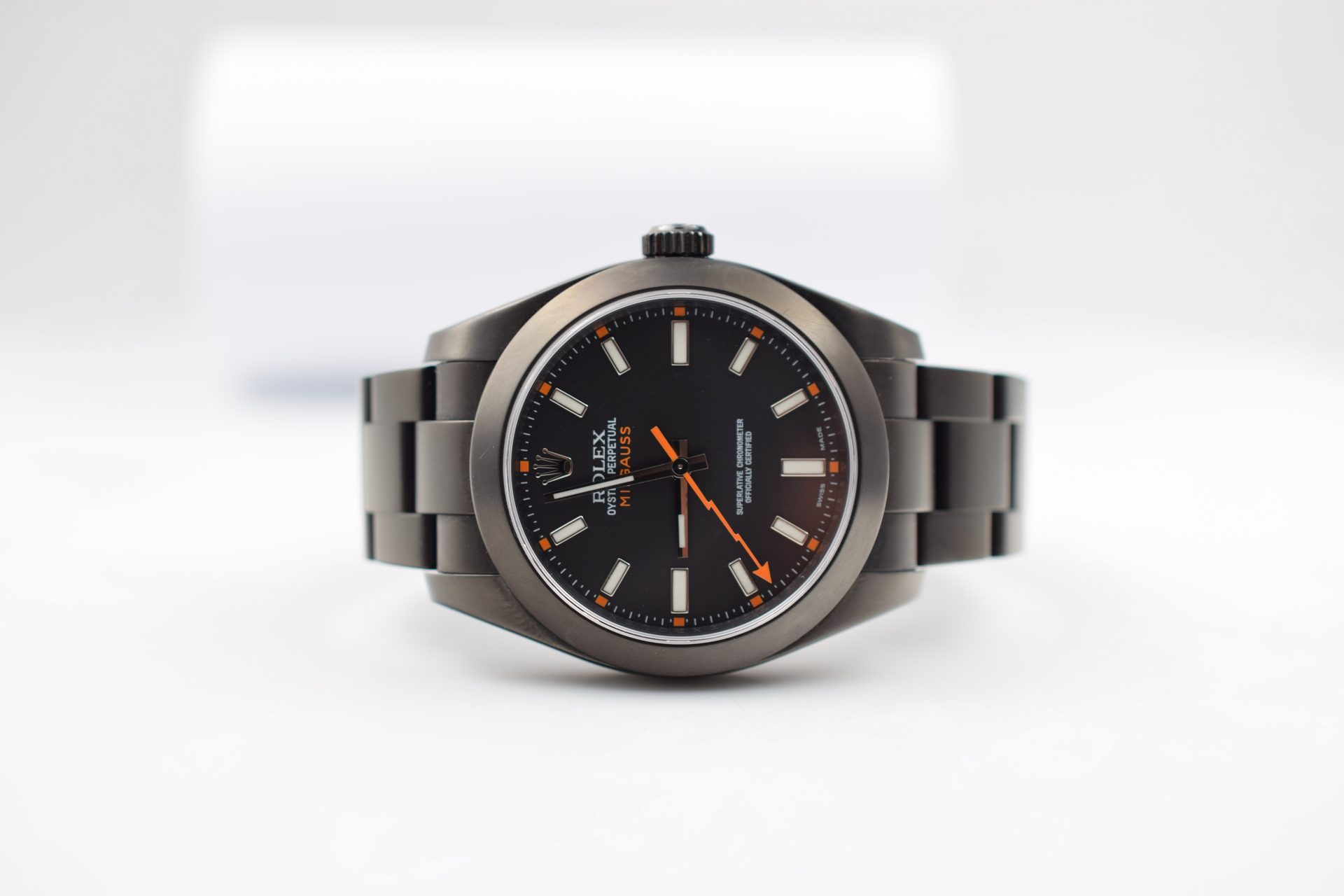 Rolex Milgauss Quadrante Nero — dettaglio